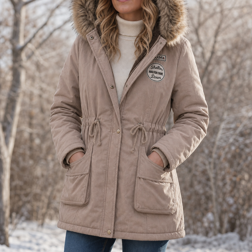 Melora – Fur-Hooded Lined Women’s Parka