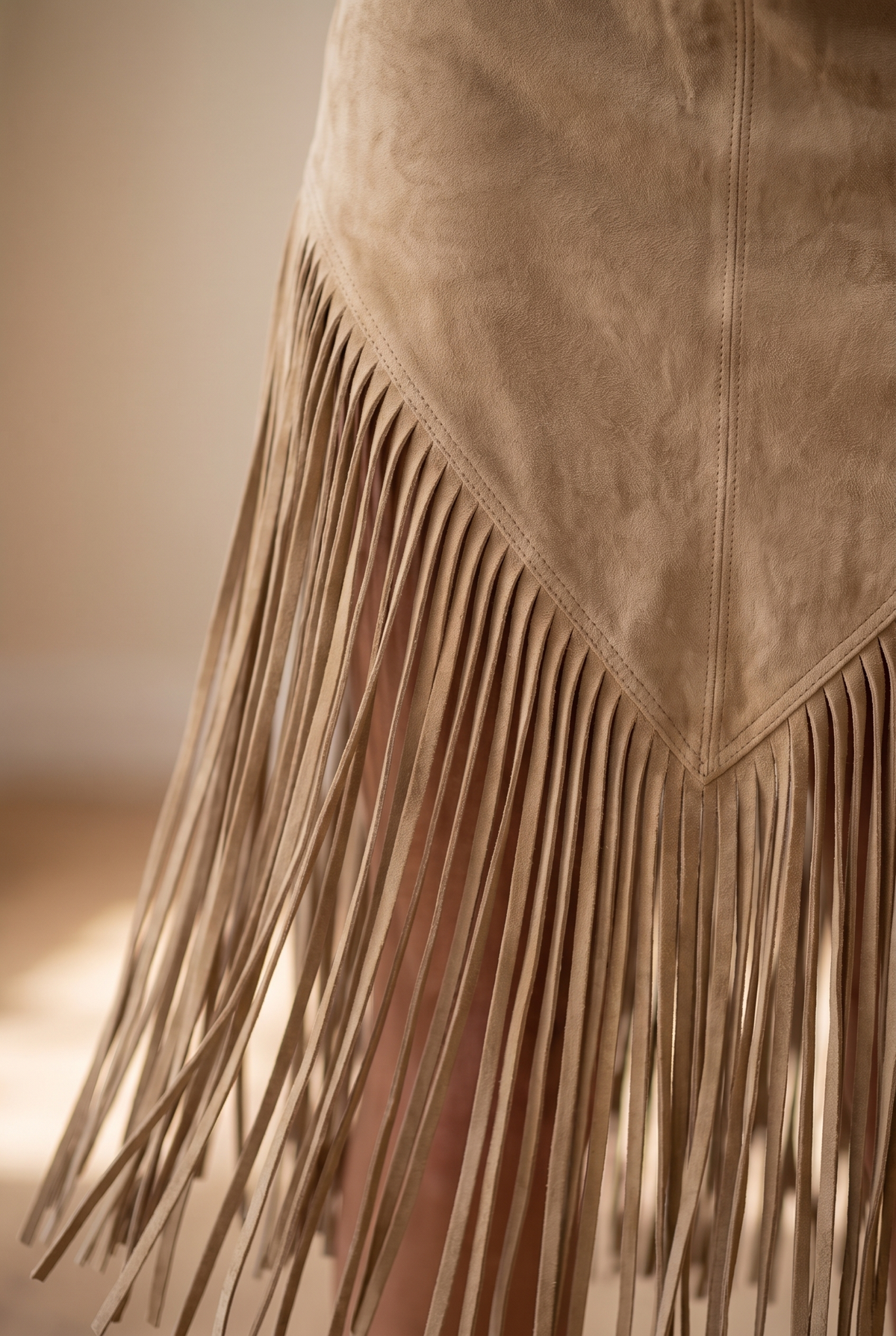 Valery | Faux Suede Fringe Dress