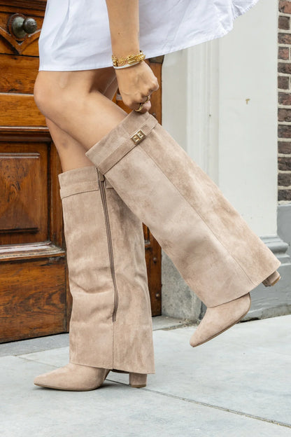 CERVINA Suede Boots Khaki