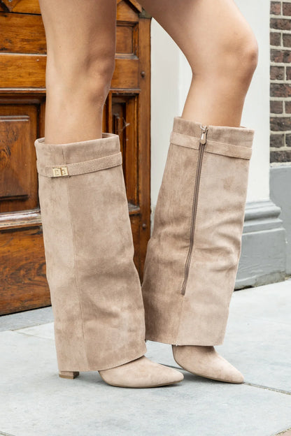 CERVINA Suede Boots Khaki