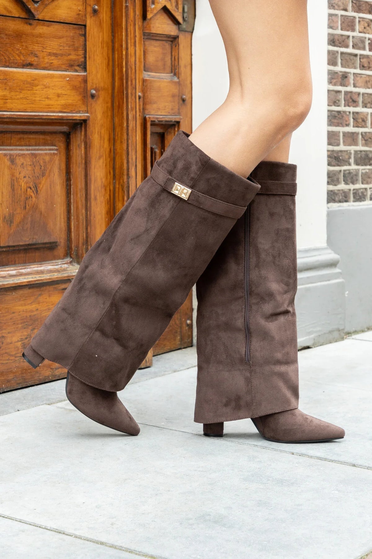 CERVINA Suede Boots Brown