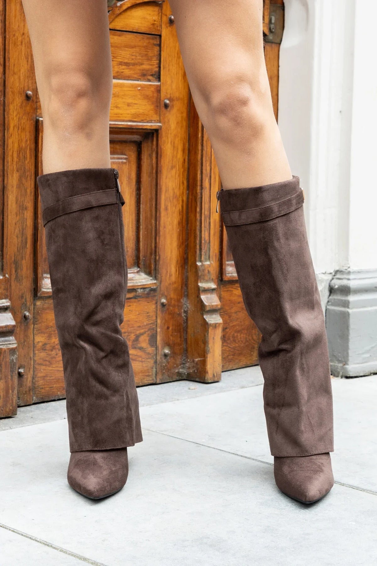 CERVINA Suede Boots Brown