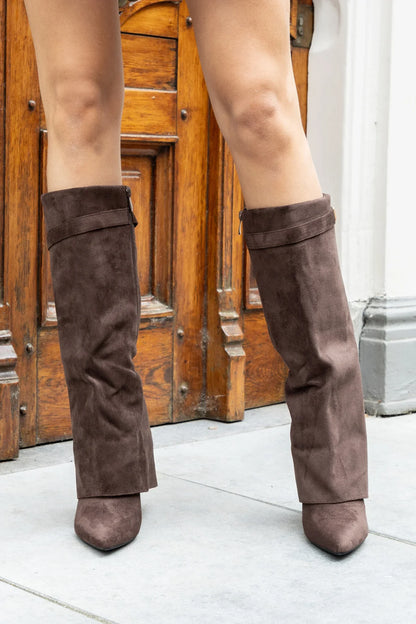 CERVINA Suede Boots Brown