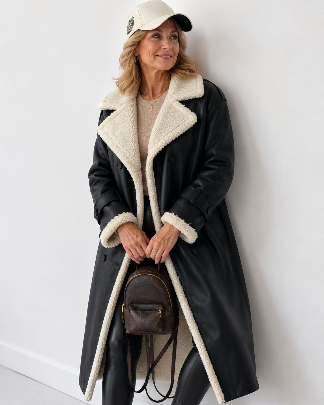 Yvette | Teddy-Lined Trench Coat