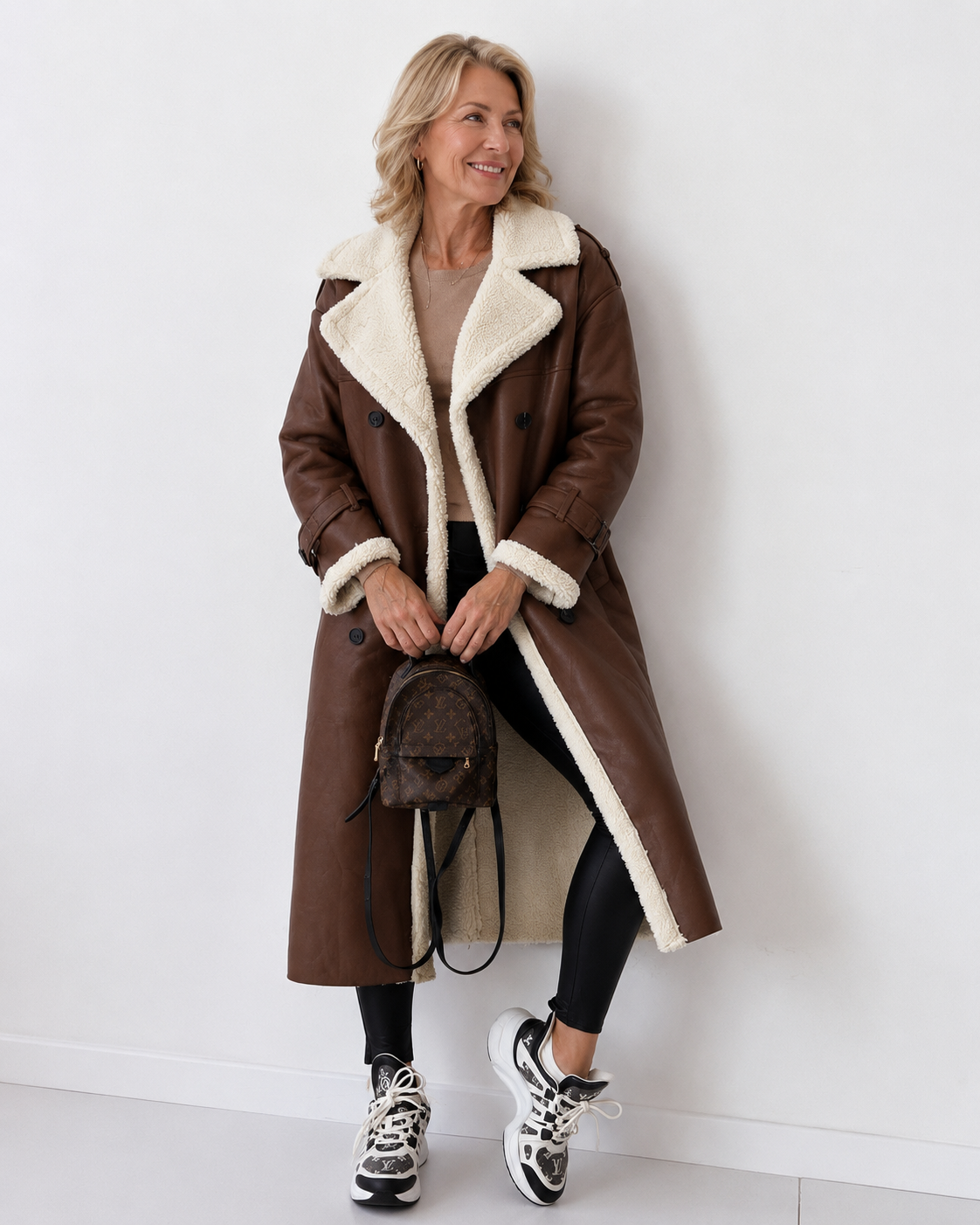 Yvette | Teddy-Lined Trench Coat
