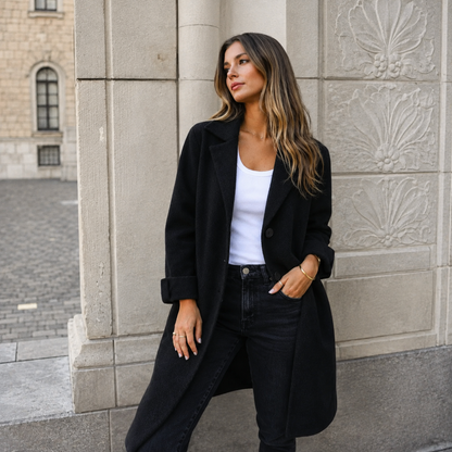 Melanie | Classic Button Coat