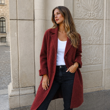 Melanie | Classic Button Coat