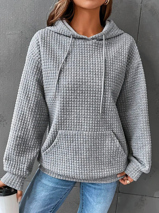 Melissa | Women's Oversized Hoodie Sweatshirt - Waffle Knit Soft