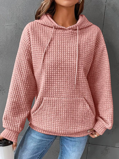 Melissa | Women's Oversized Hoodie Sweatshirt - Waffle Knit Soft