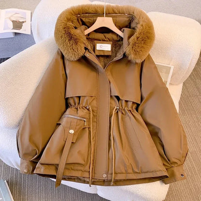 Brielle Fur Fleece Parka Jacket
