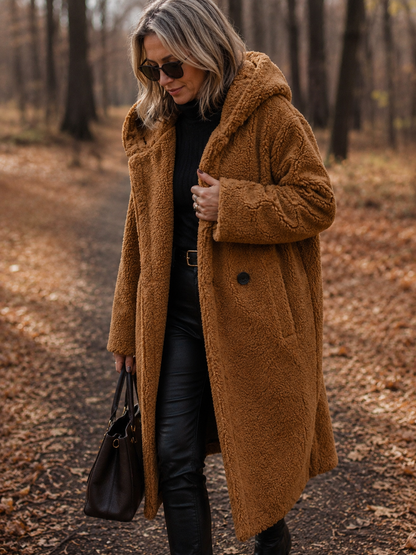 Roxanne | Long Teddy Coat