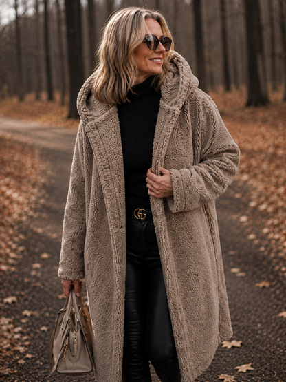 Roxanne | Long Teddy Coat