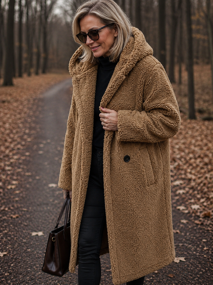 Roxanne | Long Teddy Coat