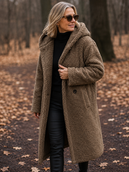 Roxanne | Long Teddy Coat
