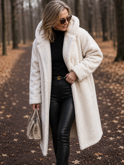 Roxanne | Long Teddy Coat