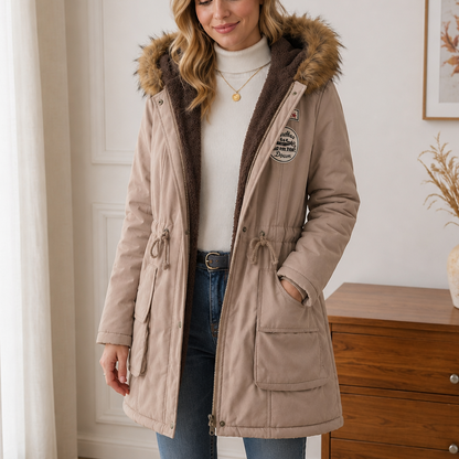 Melora – Fur-Hooded Lined Women’s Parka