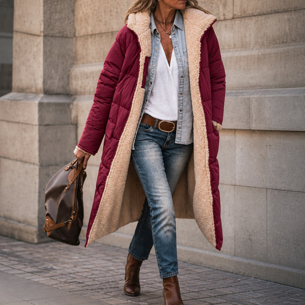 Riley – Reversible Hooded Long Winter Coat