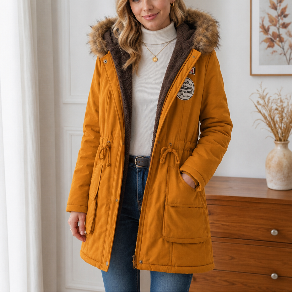 Melora – Fur-Hooded Lined Women’s Parka
