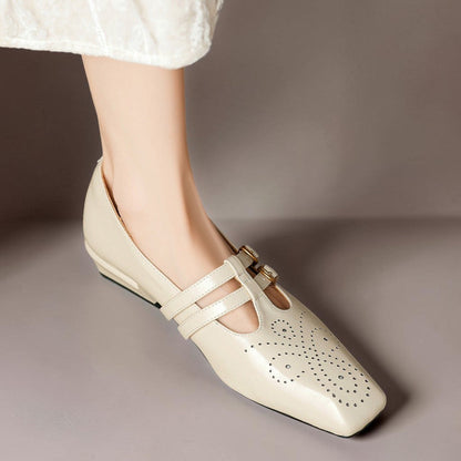 Katherine | Brogued Dual-Strap Mary Jane Pump