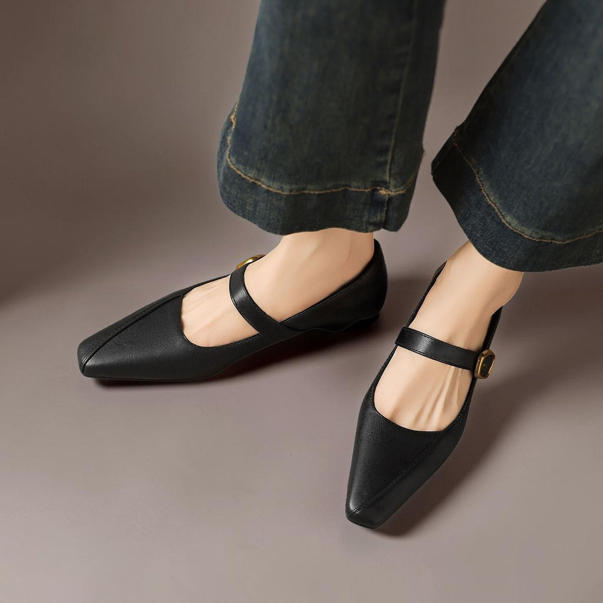 Joanna | Paneled Mary Jane Heel