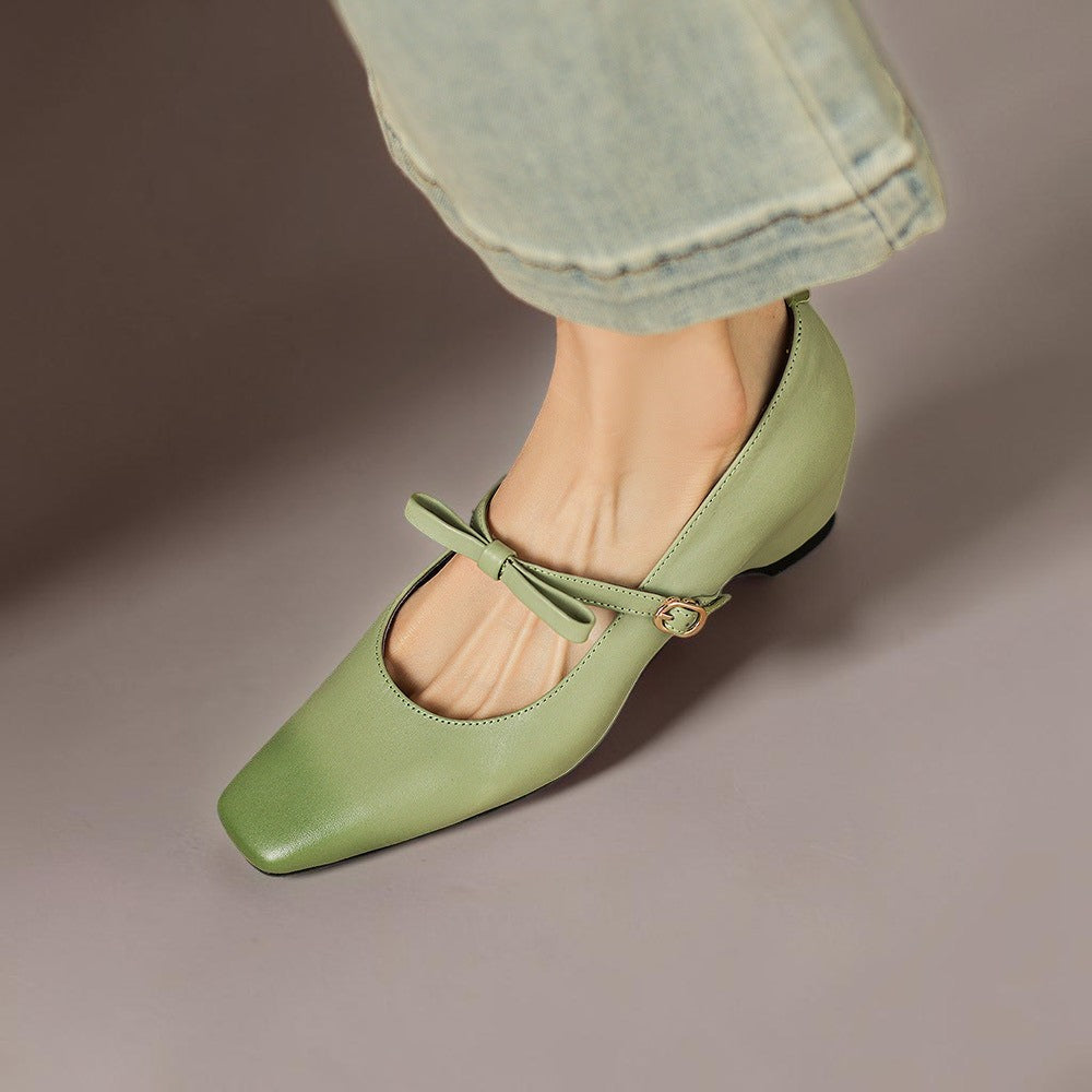 Madeline | Bow-Strap Mary Jane Pump