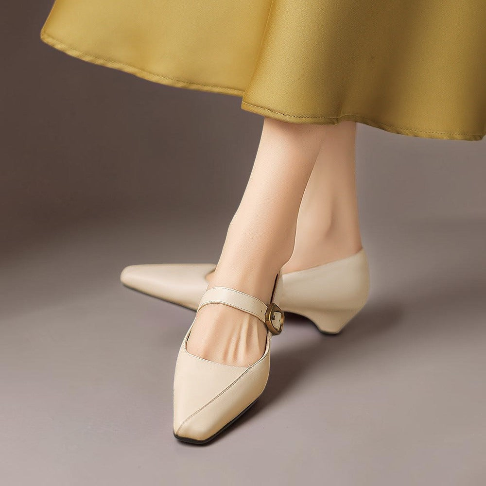 Joanna | Paneled Mary Jane Heel