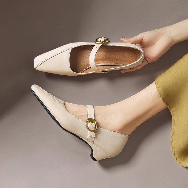 Joanna | Paneled Mary Jane Heel