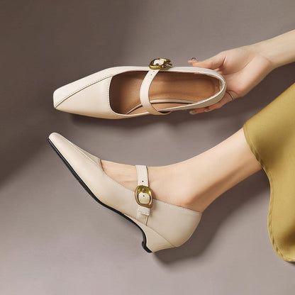 Joanna | Paneled Mary Jane Heel