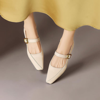 Joanna | Paneled Mary Jane Heel