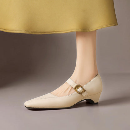 Joanna | Paneled Mary Jane Heel