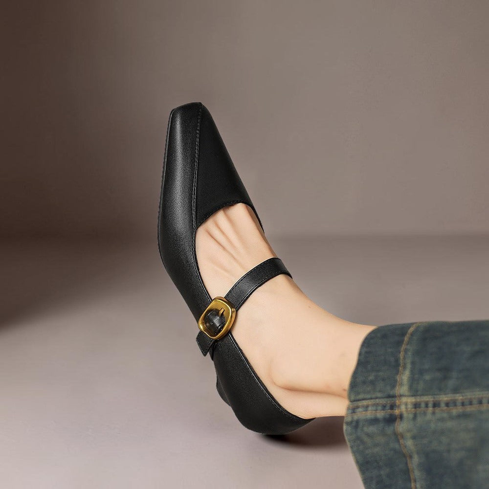Joanna | Paneled Mary Jane Heel