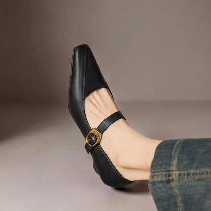 Joanna | Paneled Mary Jane Heel