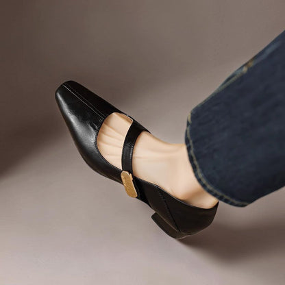 Nina | Chiseled Square-Toe Mary Jane Pump