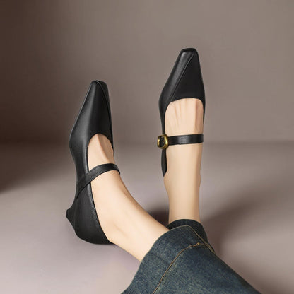 Joanna | Paneled Mary Jane Heel