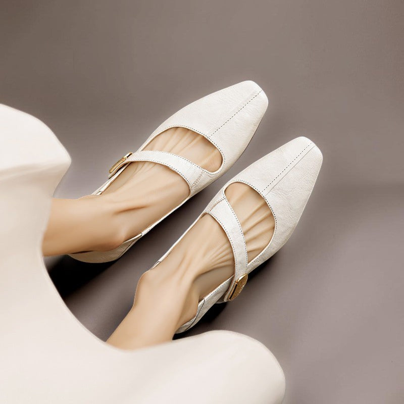 Nina | Chiseled Square-Toe Mary Jane Pump