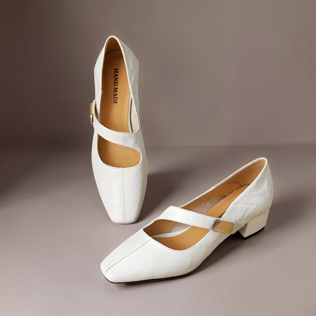 Nina | Chiseled Square-Toe Mary Jane Pump
