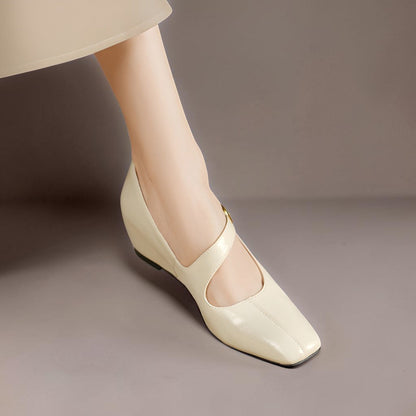 Alexandra | Genuine Leather Mary Jane Heels
