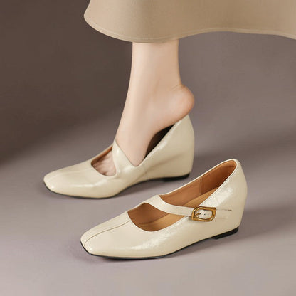 Alexandra | Genuine Leather Mary Jane Heels