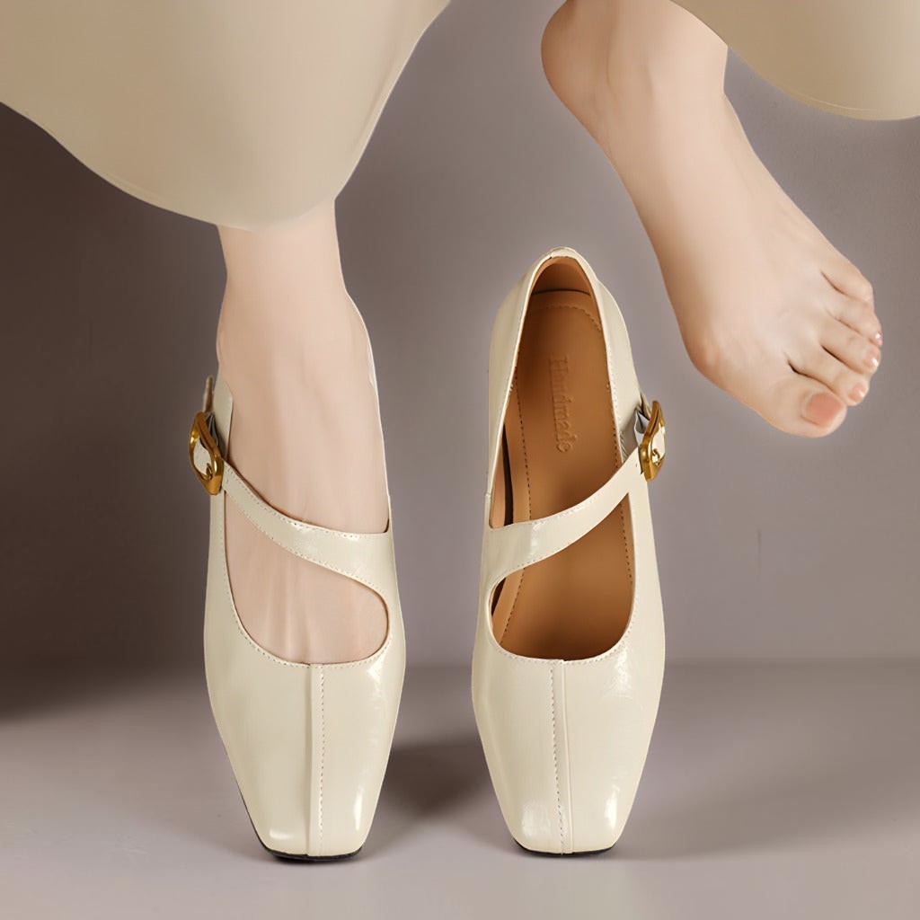 Alexandra | Genuine Leather Mary Jane Heels