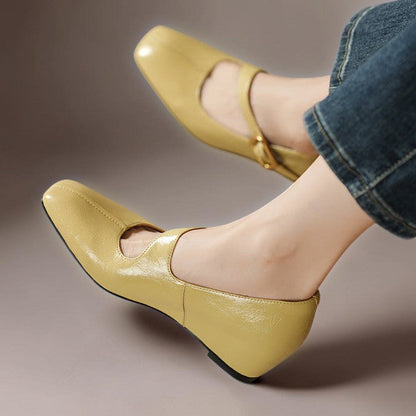 Alexandra | Genuine Leather Mary Jane Heels