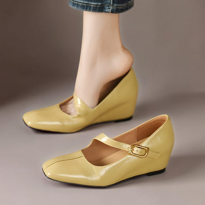 Alexandra | Genuine Leather Mary Jane Heels