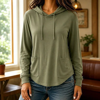 Women's Hoodie | Drawstring Long Sleeve Pocket
