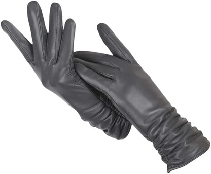Women's Leather Gloves | Classic Warm Winter Essential