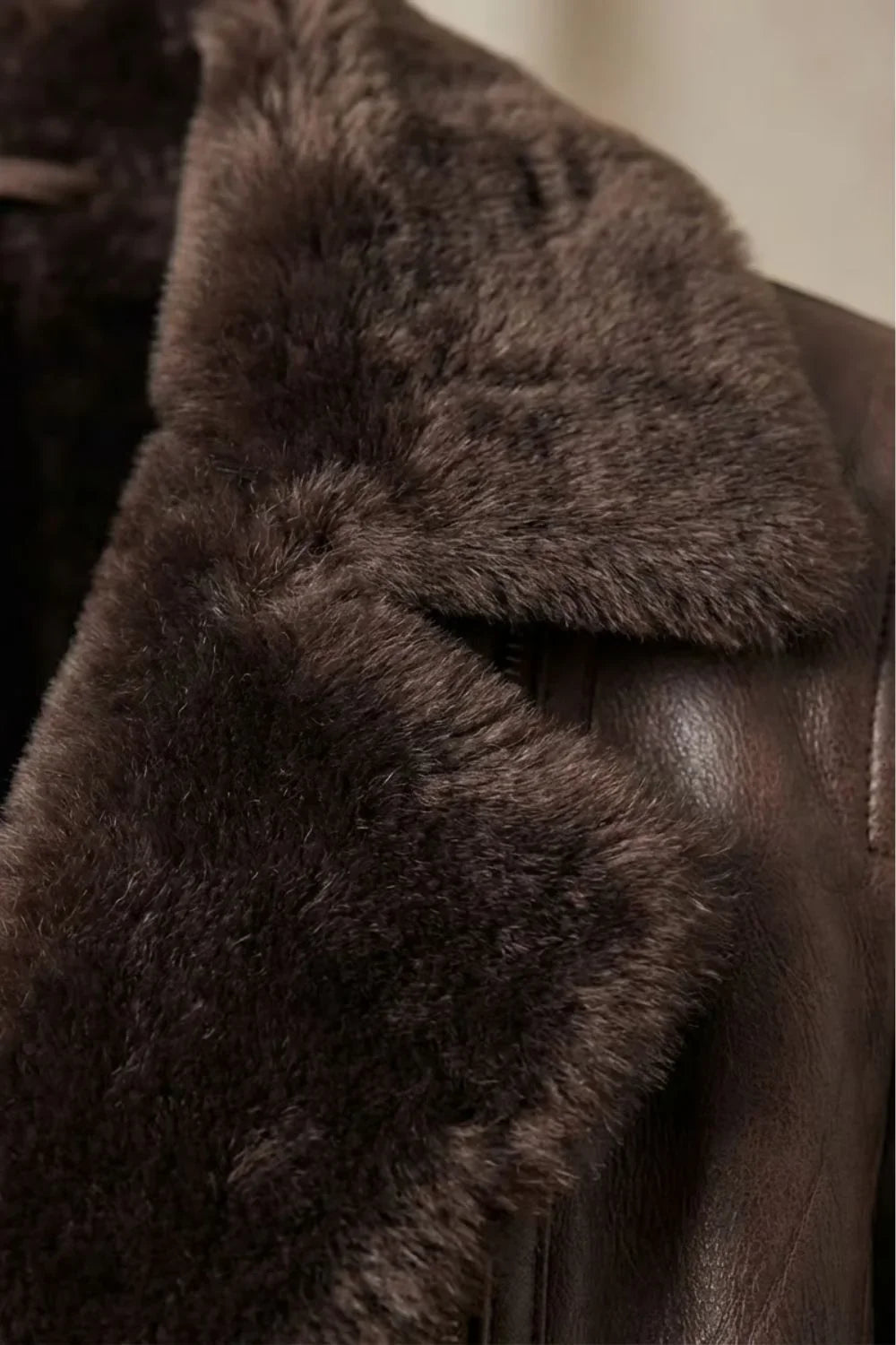 Women's Leather Jacket | Shearling Lined Brown